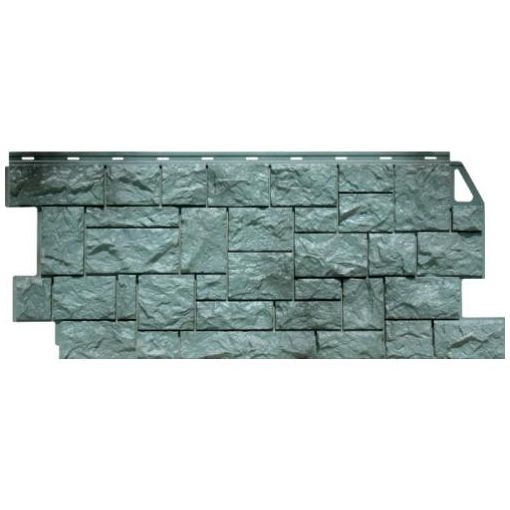 Фасадная панель коллекция Камень дикий, 1117х463 мм, серо-зеленый FineBer (ФайнБер)
