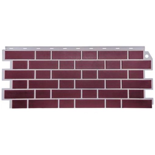 Фасадная панель коллекция Кирпич облицовочный Britt, 1130х463 мм, темно-розовый FineBer (ФайнБер)