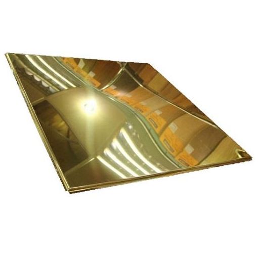 Кассетный потолок SKY ТY 600х600х0.4 мм, золото Люмсвет