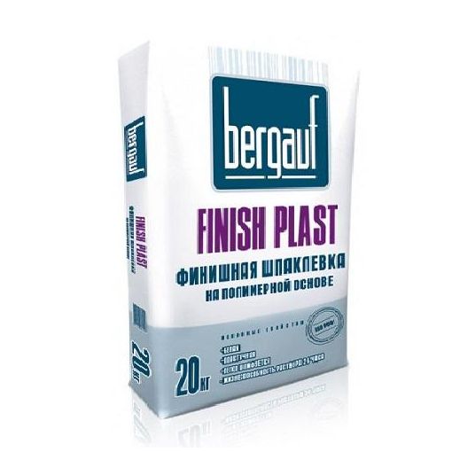 Шпатлёвка финишная полимерная Finish Plast 20 кг, Bergauf (Бергауф)